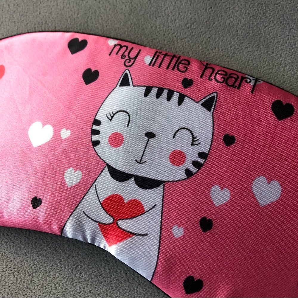 My Little Heart Kitten Sleep Mask ~ Brand New!
